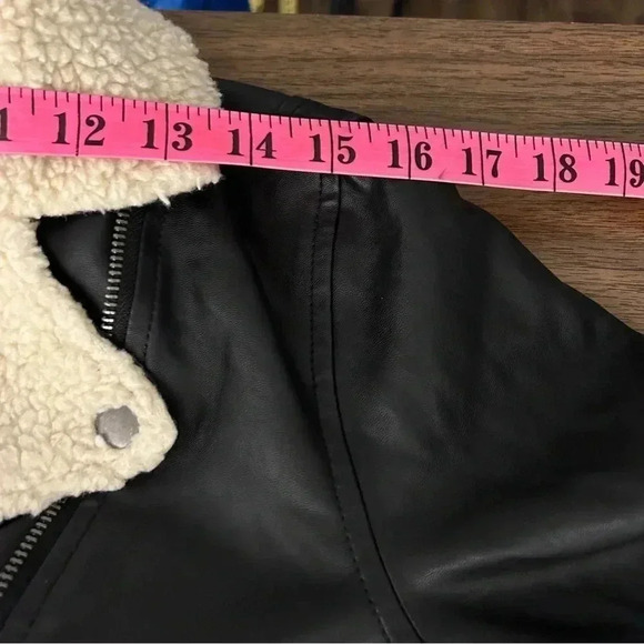 💕 Old navy Moto jacket  faux Sherpa - Picture 8 of 11